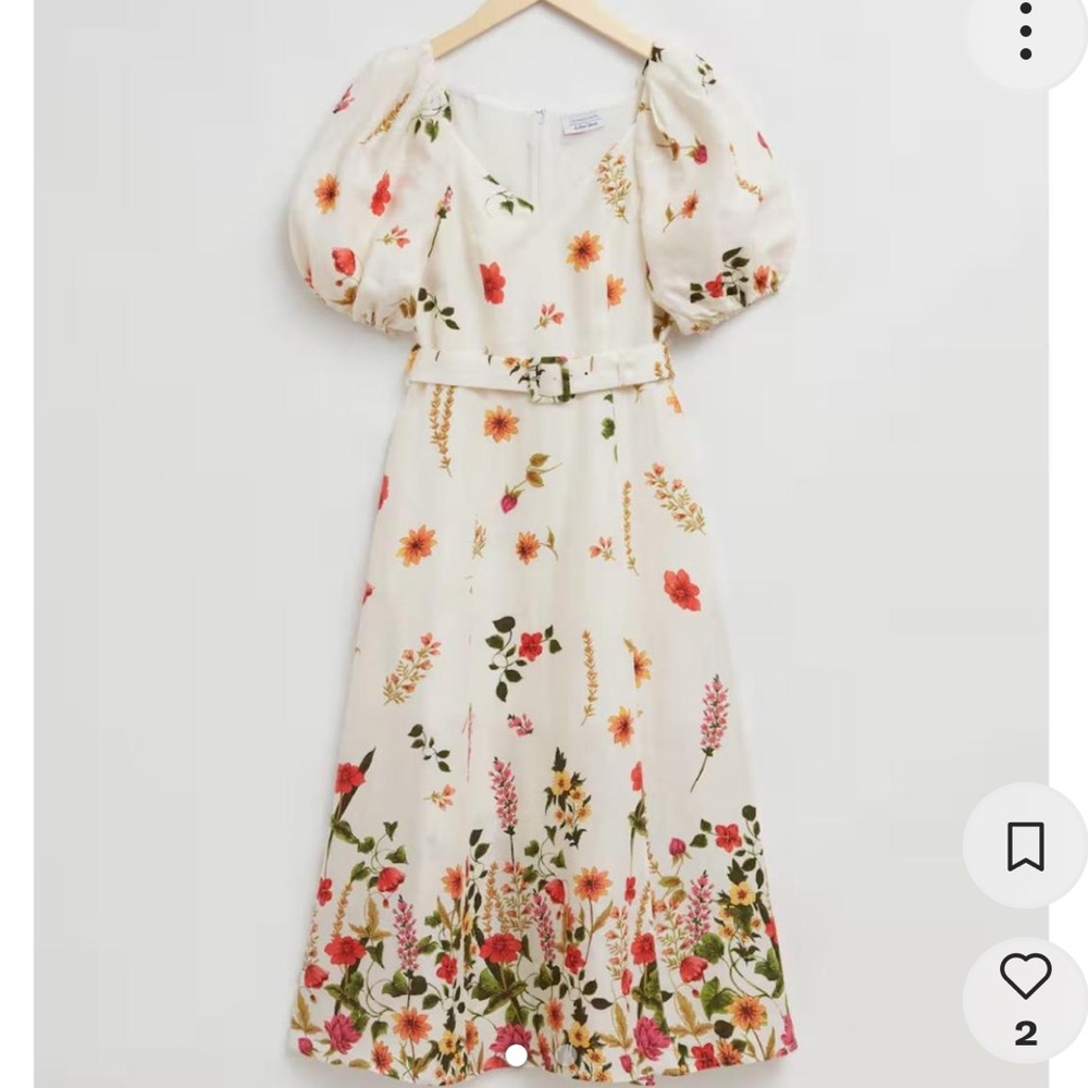 Beautiful floral linen dress from & Other Stories